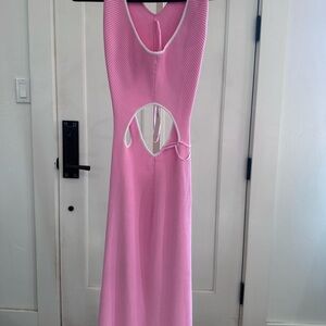 SAN Sloan knit cutout body con dress